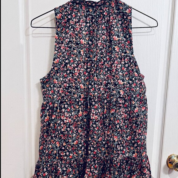 NWT BB Dakota Sleeveless Black Floral Dress      Size XS - Picture 6 of 6